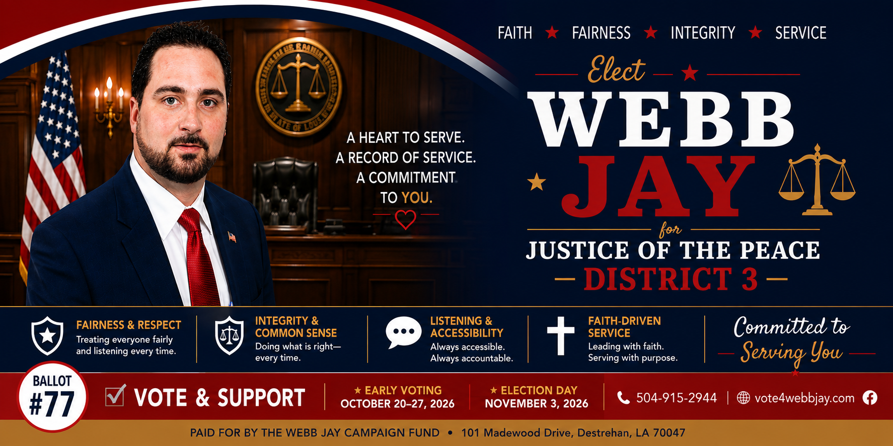 Webb Jay for Justice of the Peace, District 3